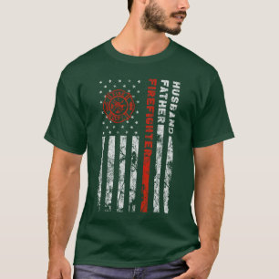 Camiseta Marido Bombeiro Pai Bombeiro para Pai família
