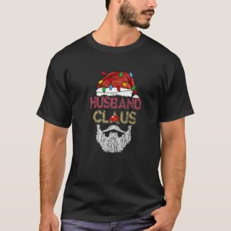 Camiseta Marido Claus Pai Natal Correspondência Familiar Pa
