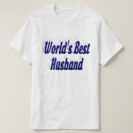 Camiseta Marido com texto azul escuro T-Shirt