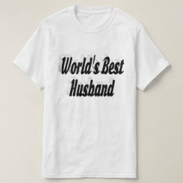 Camiseta Marido com texto preto T-Shirt