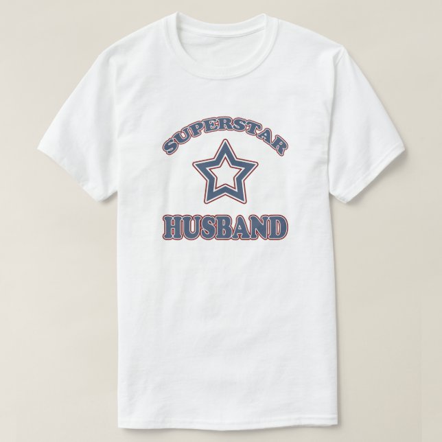 Camiseta Marido da estrela mundial (Frente do Design)