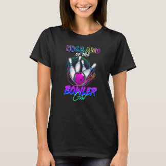 Camiseta Marido Da Garota Bowler Correspondendo À Boliche F