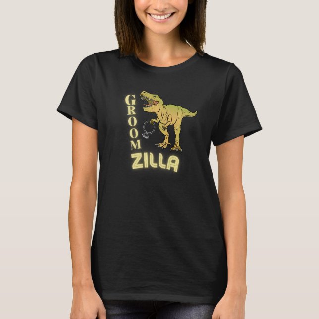 Camiseta Marido de Casamento Groomzilla Groom (Frente)