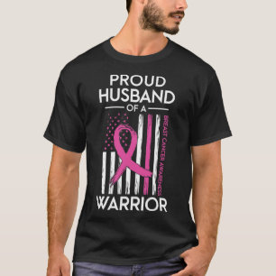 Camiseta Marido De Um Cancer De Sensibilização Para O Guerr