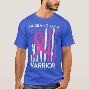 Camiseta Marido De Um Cancer De Sensibilização Para O Guerr