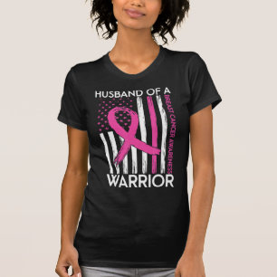 Camiseta Marido De Um Cancer De Sensibilização Para O Guerr