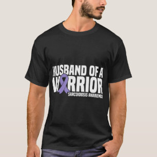 Camiseta Marido de uma Consciência da Sarcoidose Guerreira