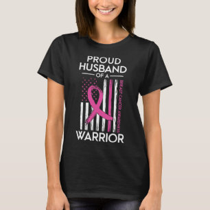 Camiseta Marido De Uma Guerreira Apoio Conscientização Do C