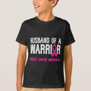 Camiseta Marido de uma guerreira conscientização sobre cânc