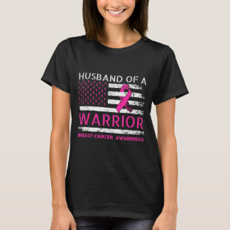 Camiseta Marido de uma guerreira conscientização sobre o câ