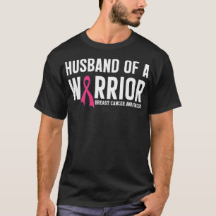 Camiseta Marido de uma Guerreira de Apoio à Conscientização