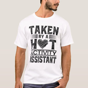 Camiseta Marido do Assistente de Atividade Esposa Bf Gf Nam