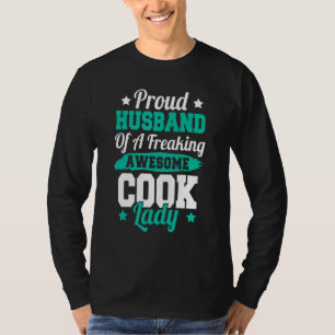 Camiseta Marido do Cook de Cozinhar da Cozinha Chef