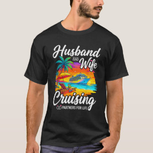 Camiseta Marido e Mulher Parceiros de Cruzeiro Para a Vida
