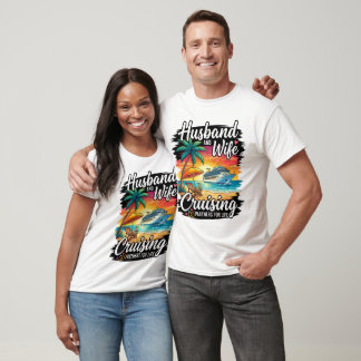 Camiseta Marido e Mulher Parceiros de Cruzeiro para Toda a