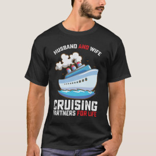 Camiseta Marido e Mulher Parceiros de Cruzeiro para Toda a