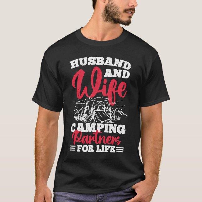 Camiseta Marido E Parceiros De Campanha Para A Vida 3 (Frente)