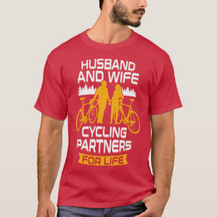 Camiseta Marido E Parceiros De Ciclagem Para A Vida