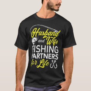 Camiseta Marido E Parceiros De Pesca Esposa Para Pescadores