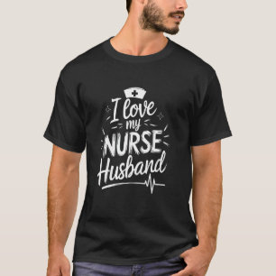 Camiseta Marido Enfermeira Eu Amo Meu Marido Enfermeira, Es