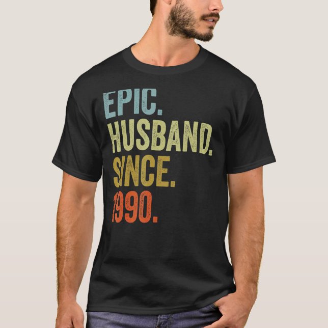 Camiseta Marido Epic De Mens Desde 1990 (Frente)