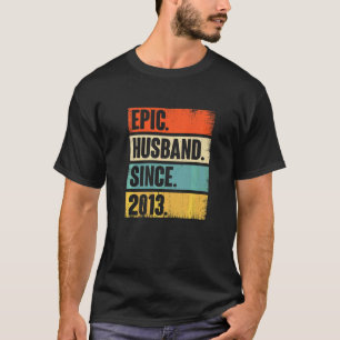 Camiseta Marido Épico Retroativo Desde 2013 Nono Casamento
