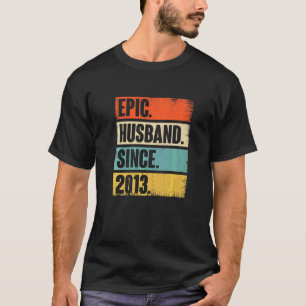 Camiseta Marido Épico Retroativo Desde 2013 Nono Casamento