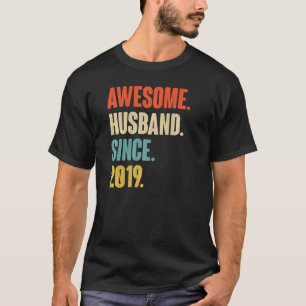 Camiseta Marido Espetacular Vintage Desde 2019 3 Casando An
