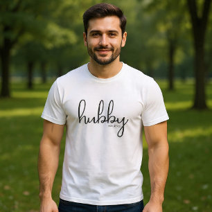 Camiseta Marido Estabelecido Ano Personalizado