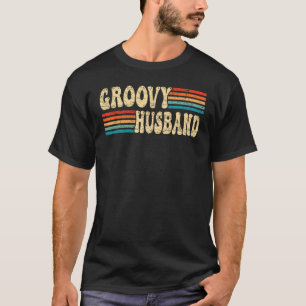 Camiseta Marido Groovy Masculino Estética dos Anos 70 Nosta