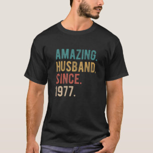Camiseta Marido Incrível Desde 1977 - 45º Casamento Anivers