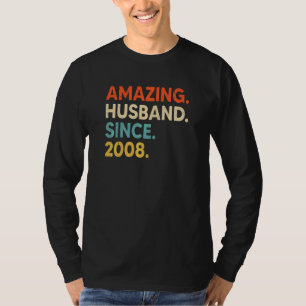 Camiseta Marido Incrível Desde 2008 14 Aniversário De Casam