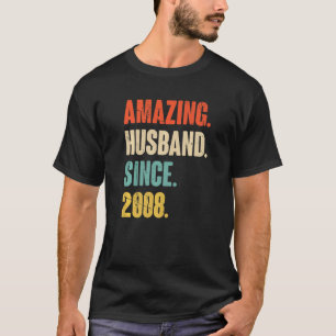 Camiseta Marido Incrível Desde 2008 14 Aniversário De Casam