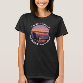 Camiseta "Marido Introvertido 'Eu Realmente Gosto 