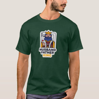 Camiseta Marido Legal Pai Rei Para o Dia dos Pais famil
