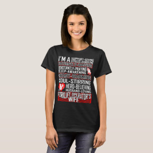 Camiseta Marido Loving Forklift Wife Tshirt