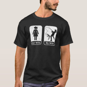 Camiseta Marido Mulher Parceiros de Pesca Pescador Pescador