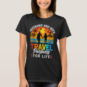 Camiseta Marido Mulher Parceiros de Viagem Vida