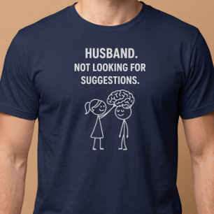 Camiseta Marido. Não Procura Sugestões.