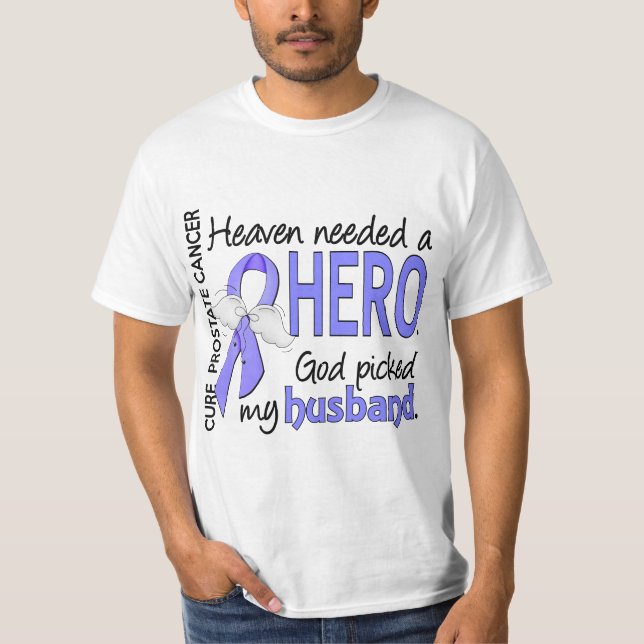 Camiseta Marido necessário do cancro da próstata do herói (Frente)