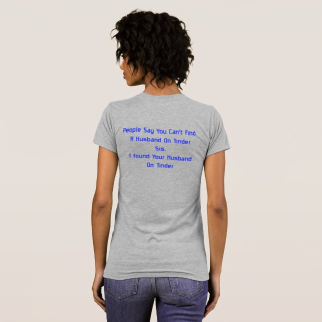 Camiseta Marido no Tinder (Parte Traseira Completa)
