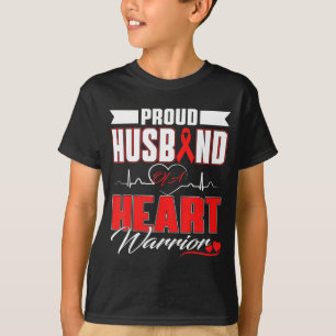 Camiseta Marido Orgulhoso De Um Guerreiro Do Coração Consci