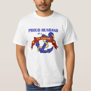 Camiseta Marido orgulhoso de um marinheiro dos E.U.