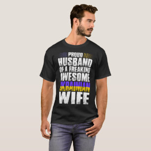 Camiseta Marido orgulhoso do Tshirt ucraniano