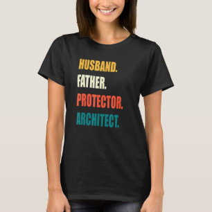 Camiseta Marido Padre Protetor Arquiteto