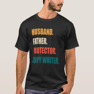 Camiseta Marido Padre Protetor Escritor