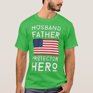 Camiseta Marido Padre Protetor Herói