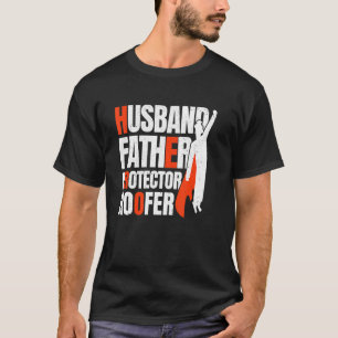 Camiseta Marido Padre Protetor Roofer Pai Herói Pais D