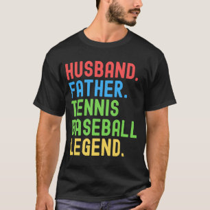 Camiseta Marido Padre Tênis Baseball Legenda, Tênis Bas