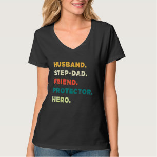 Camiseta Marido Pai Amigo Protetor Herói Herói Pais D